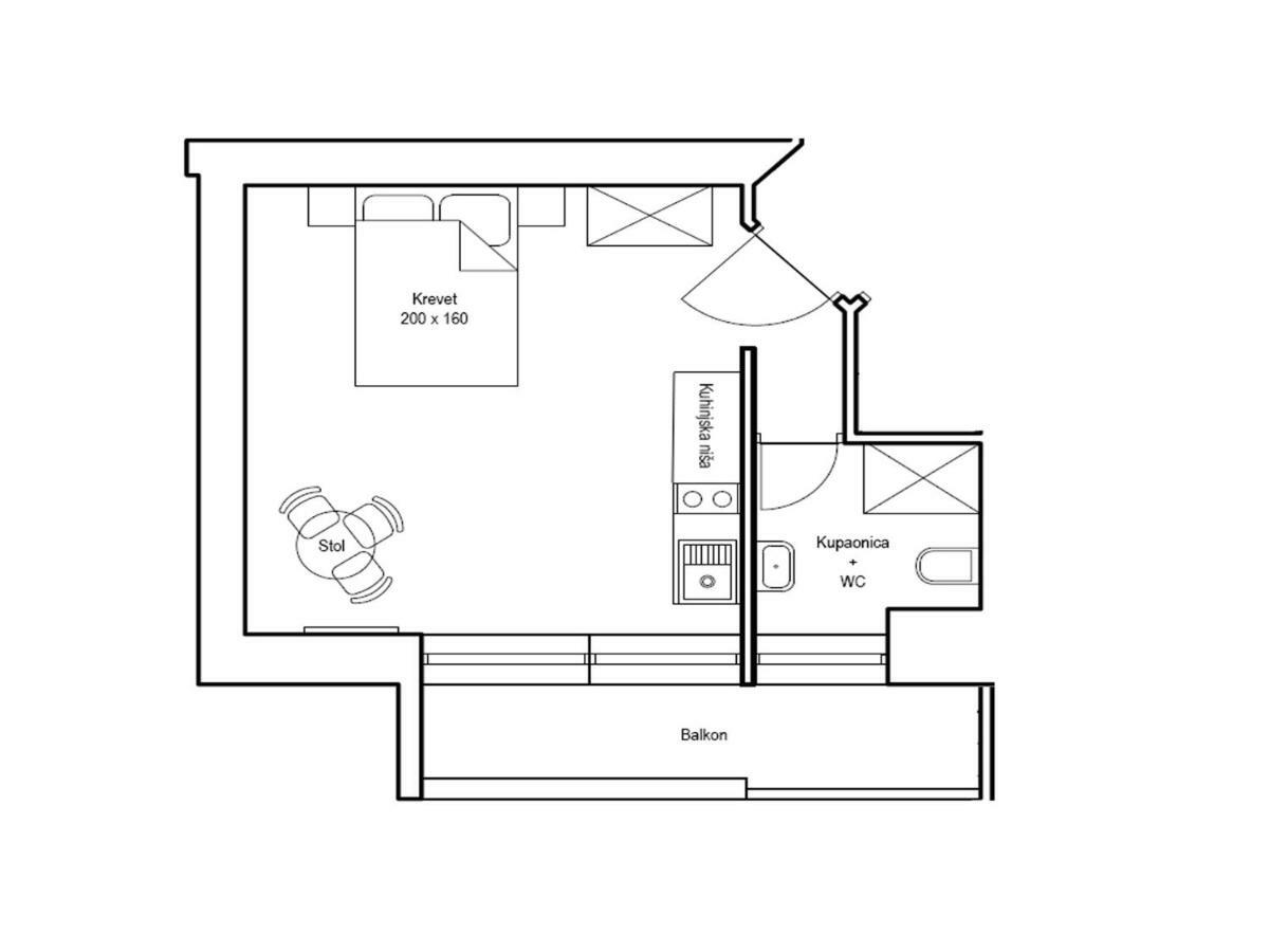 Apartmani Borko Загреб Екстер'єр фото